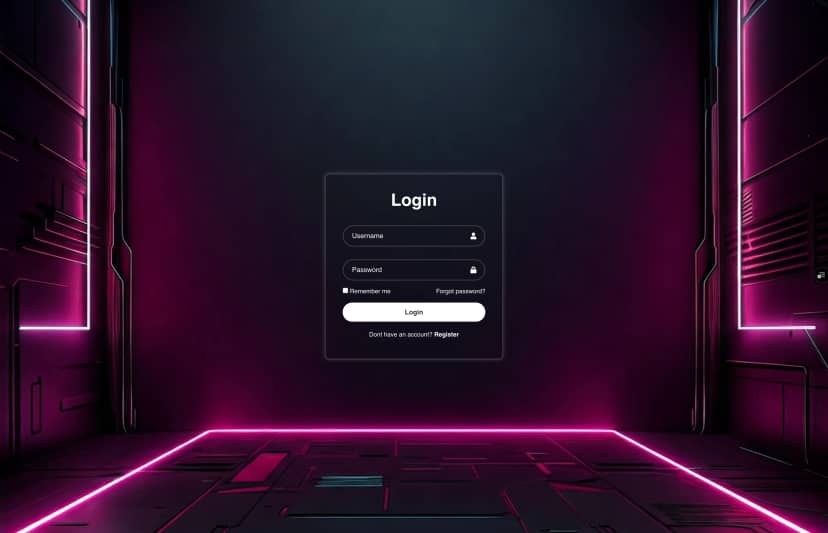 Preview of Futuristic Login