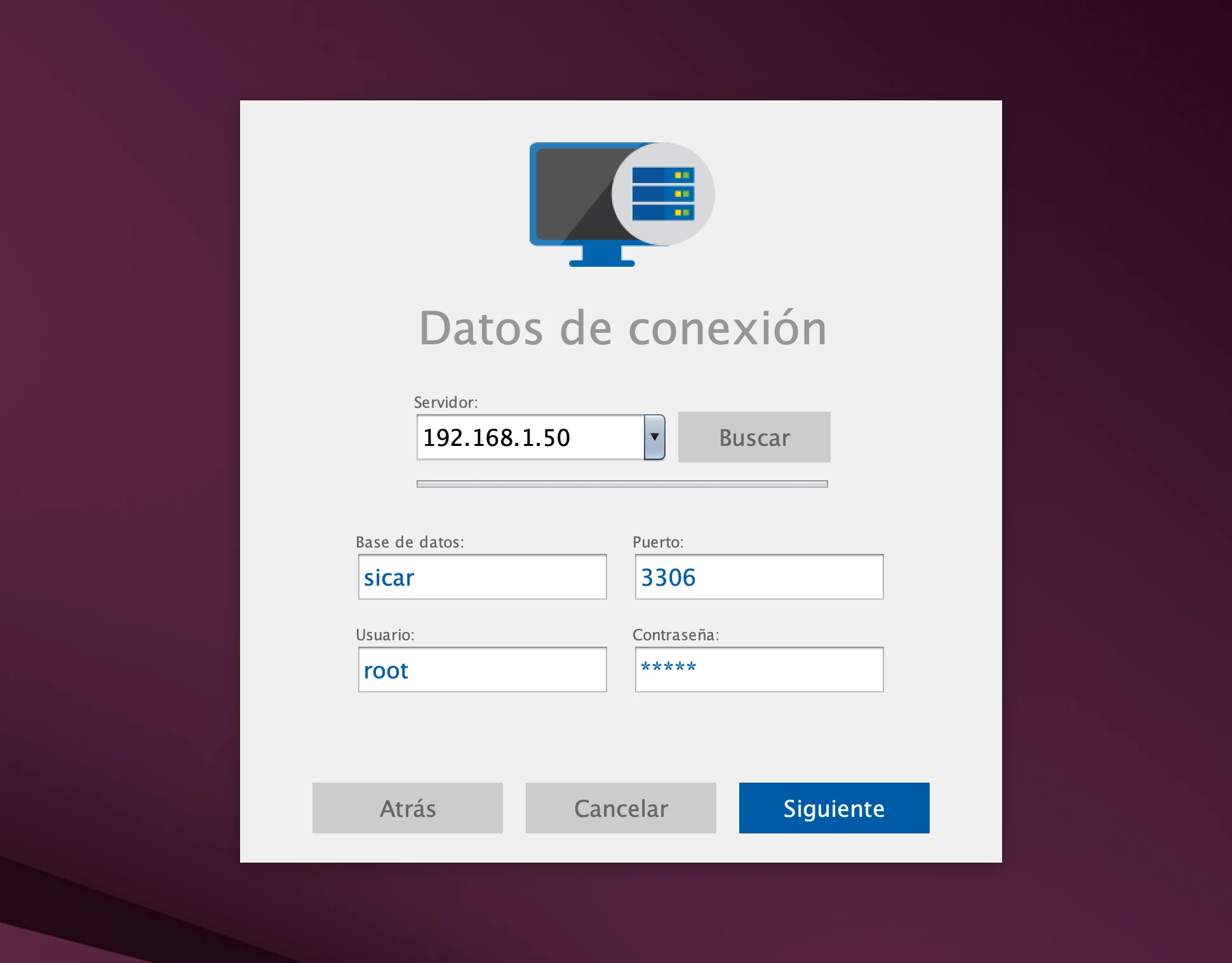 Preview of SICAR Installer (Linux)