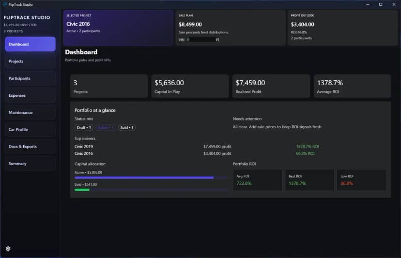 Preview of FlipTrack Studio