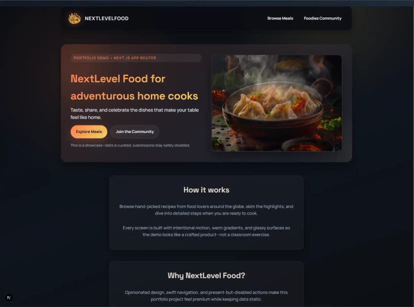 Preview of Food App