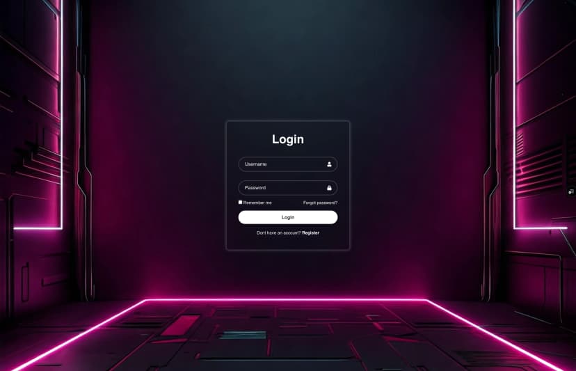 Preview of Futuristic Login
