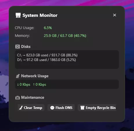 Preview of Tray X App